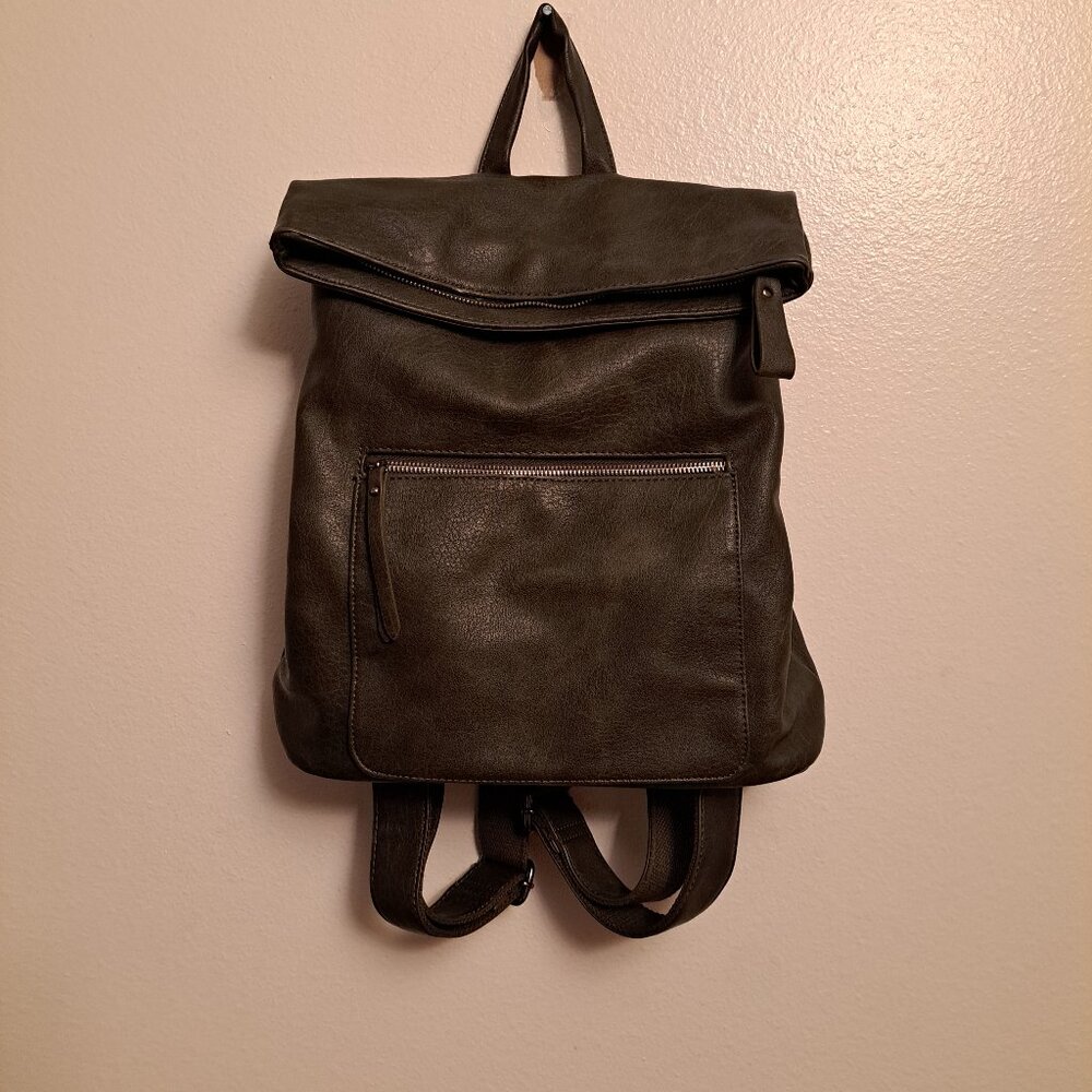 URBAN EXPRESSIONS LENNON CONVERTIBLE BACKPACK PURSE-VEGAN LEATHER - Picture 2 of 12